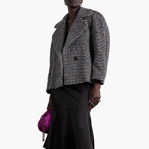 DRIES VAN NOTEN Royal Short Round Coat in Black Size Small S - $1,895 - Picture 5 of 11